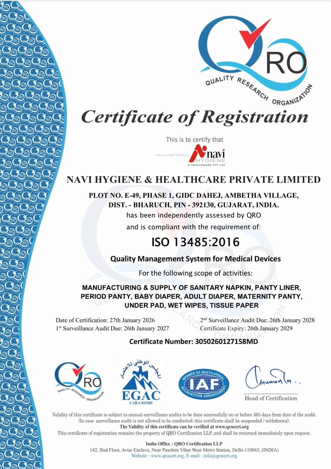 Certificate Registration