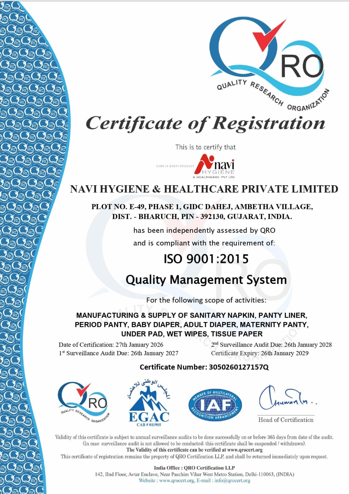 Certificate Registration
